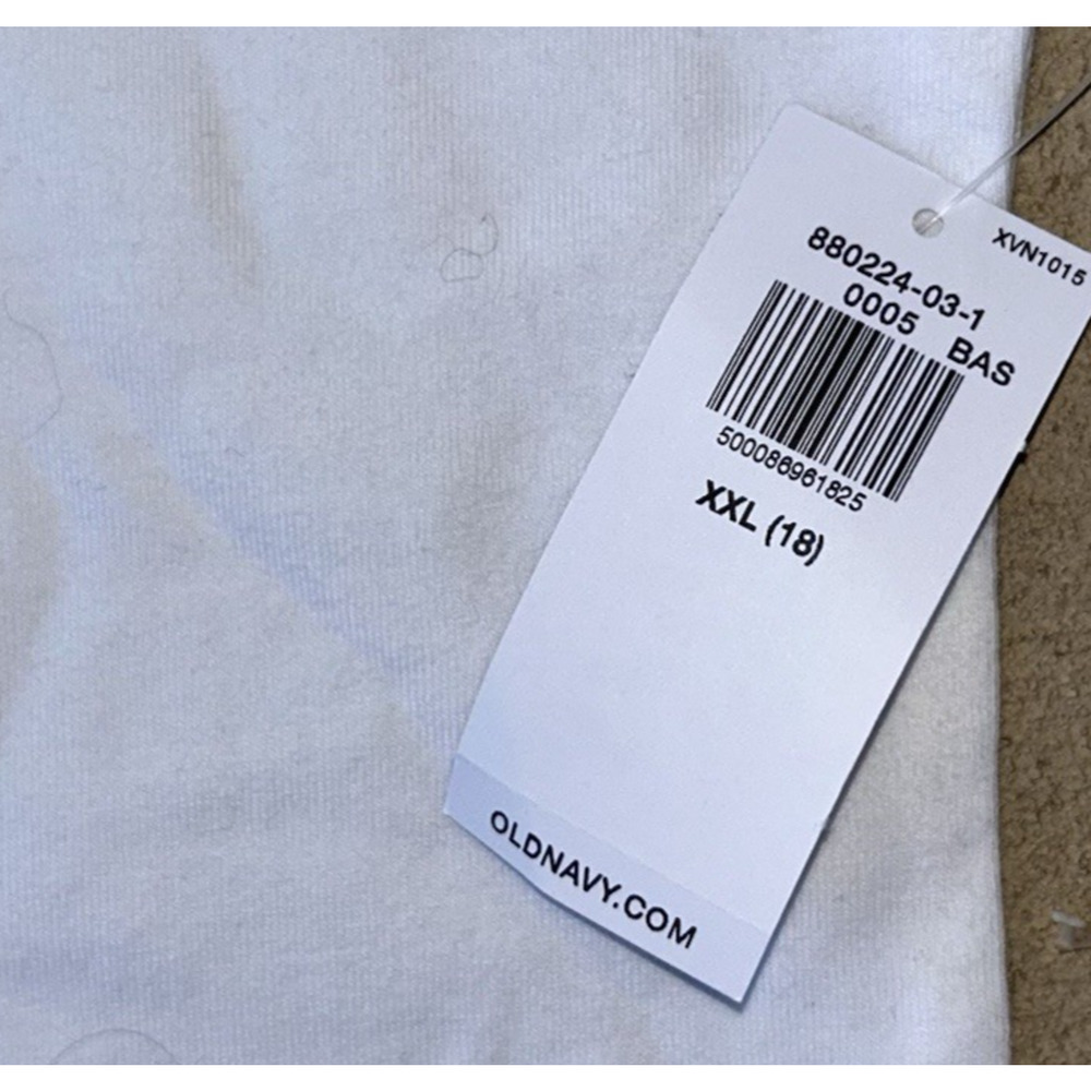 NEW Old Navy White Tank Tops Girls Size XXL (18) Lot of TWO Basic Layering - Picture 3 of 6